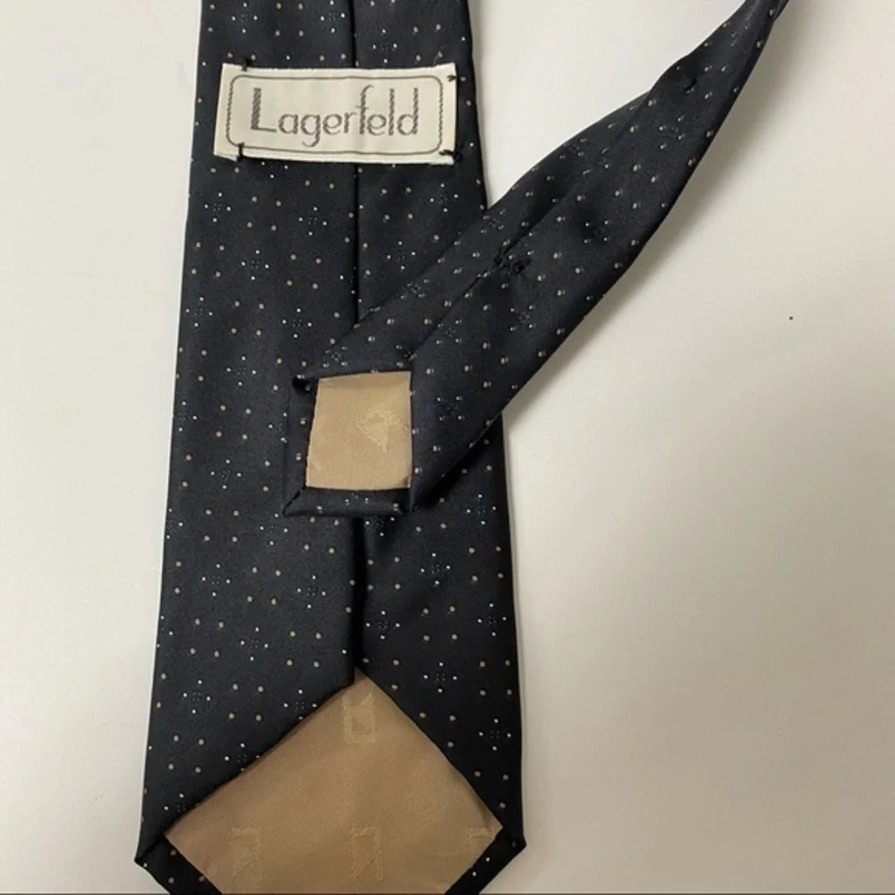 KARL LAGERFELD 100% Silk Men's Luxury Tie Abstract Pattern - 3